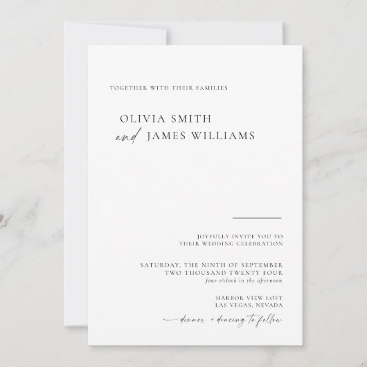 Huwelijksuitnodiging met Afbeelding, fotouitnodigi Kaart (Voorkant)