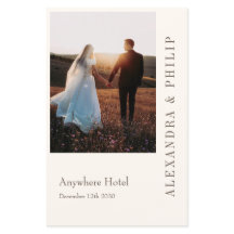 Huwelijksuitnodiging met Elegant Typografie progra