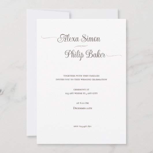 Huwelijksuitnodiging met foto kaart (Achterkant)