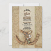 Huwelijksuitnodiging met Hoefijzers Kaart (Voorkant)