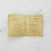 Huwelijksuitnodiging met Uniek Boom Ornament (Binnen)