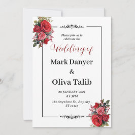 huwelijksuitnodiging | Modern en elegant Kaart