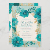 huwelijksuitnodiging modern save the date (Voorkant / Achterkant)