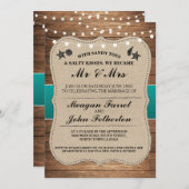 Huwelijksuitnodiging na het I Do Beach-thema Kaart (Voorkant / Achterkant)