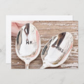 huwelijksuitnodiging of -acceptatiekaart kaart (Voorkant / Achterkant)