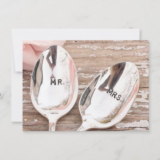 huwelijksuitnodiging of -acceptatiekaart kaart (Voorkant)