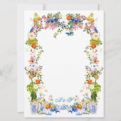 Huwelijksuitnodiging of Save the Date Garden Disco (Achterkant)