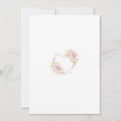 Huwelijksuitnodiging - Pink Lily Uitnodiging (Achterkant)