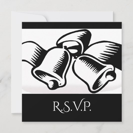 Huwelijksuitnodiging RSVP Kaart (Voorkant)