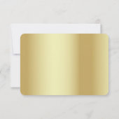 Huwelijksuitnodiging RSVP Luxe Paarse en gouden (Achterkant)