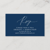 Huwelijksuitnodiging RSVP, moderne romantische her Informatiekaartje (Voorkant)