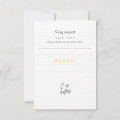 Huwelijksuitnodiging RSVP notitieboekje (Achterkant)