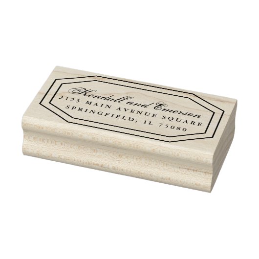 Huwelijksuitnodiging Rubberstempel *Golden Blooms* (Stempel)