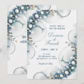 huwelijksuitnodiging Samen met Liefde Kaart (Voorkant / Achterkant)