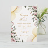 huwelijksuitnodiging Samen met Liefde Kaart (Staand voorkant)