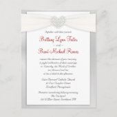Huwelijksuitnodiging Sample Briefkaart (Voorkant)
