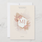 huwelijksuitnodiging sjablonen kaart (Achterkant)