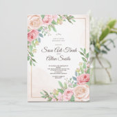 huwelijksuitnodiging sjablonen kaart (Staand voorkant)