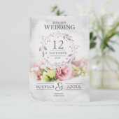 huwelijksuitnodiging sjablonen kaart (Staand voorkant)