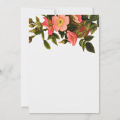 Huwelijksuitnodiging Sjabloon  Bloem Custom Kaart (Achterkant)