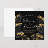 huwelijksuitnodiging Sla de data op Save The Date (Voorkant / Achterkant)