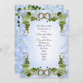 Huwelijksuitnodiging Spring Hortensia's Kaart (Voorkant / Achterkant)