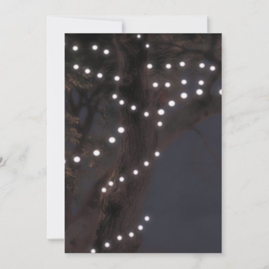 huwelijksuitnodiging | String Lights Kaart (Achterkant)
