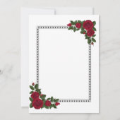 huwelijksuitnodiging | Tijdloos en  Kaart (Achterkant)