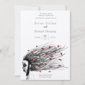 Huwelijksuitnodiging Uniek, grillig Kaart (Voorkant)