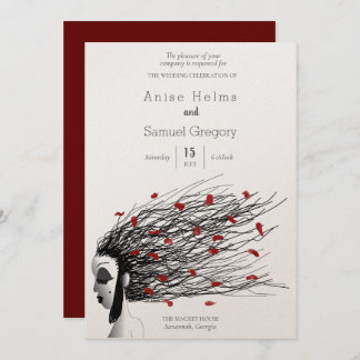 Huwelijksuitnodiging Uniek, grillig Kaart