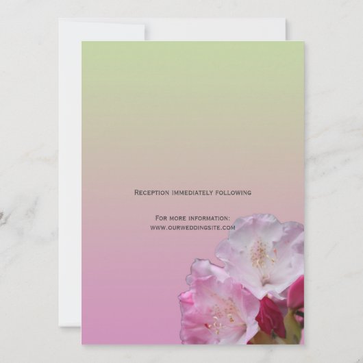 huwelijksuitnodiging van bride en groom kaart (Achterkant)