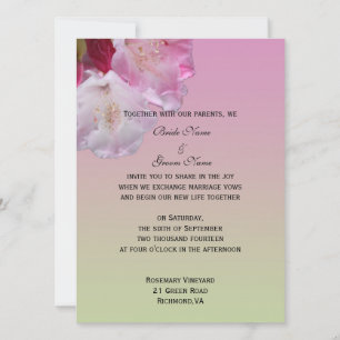 huwelijksuitnodiging van bride en groom kaart