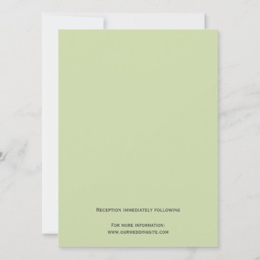 huwelijksuitnodiging van bride en groom kaart (Achterkant)