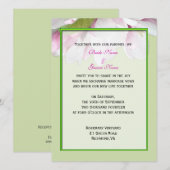 huwelijksuitnodiging van bride en groom kaart (Voorkant / Achterkant)