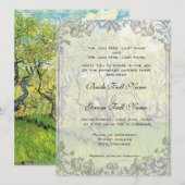 huwelijksuitnodiging van bruid- en bruinouders kaart (Voorkant / Achterkant)