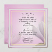 huwelijksuitnodiging van bruid- en bruinouders kaart (Voorkant / Achterkant)