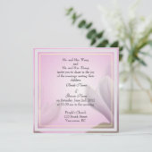 huwelijksuitnodiging van bruid- en bruinouders kaart (Staand voorkant)