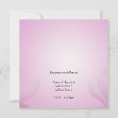 huwelijksuitnodiging van bruid- en bruinouders kaart (Achterkant)