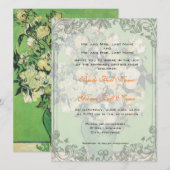 huwelijksuitnodiging van bruid- en bruinouders kaart (Voorkant / Achterkant)