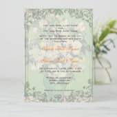 huwelijksuitnodiging van bruid- en bruinouders kaart (Staand voorkant)