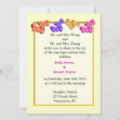 huwelijksuitnodiging van bruid- en bruinouders; kaart (Voorkant)