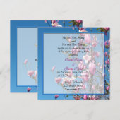 huwelijksuitnodiging van bruid- en bruinouders kaart (Voorkant / Achterkant)