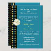 huwelijksuitnodiging van de ouders van bride en gr kaart (Voorkant / Achterkant)