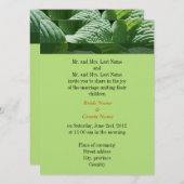 huwelijksuitnodiging van de ouders van bride en gr kaart (Voorkant / Achterkant)