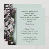 huwelijksuitnodiging van de ouders van bride kaart (Voorkant / Achterkant)