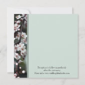 huwelijksuitnodiging van de ouders van bride kaart (Achterkant)