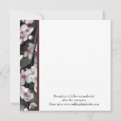 huwelijksuitnodiging van de ouders van bride kaart (Achterkant)
