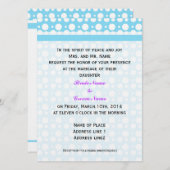 huwelijksuitnodiging van de ouders van bruid en gr kaart (Voorkant / Achterkant)