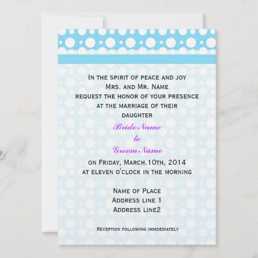 huwelijksuitnodiging van de ouders van bruid en gr kaart (Voorkant)