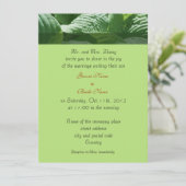 huwelijksuitnodiging van de ouders van groom kaart (Staand voorkant)